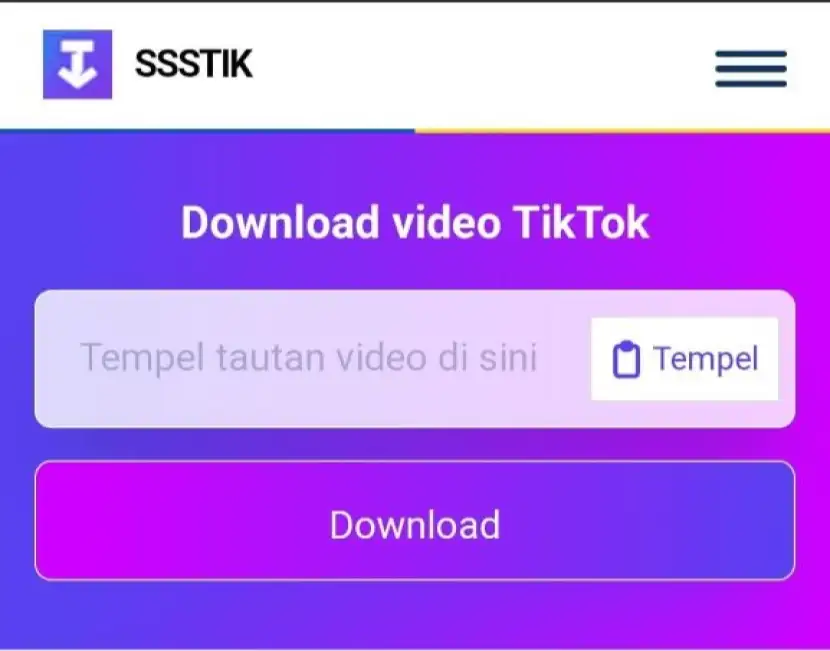 SSSTikTok Download Video Tiktok Tanpa Watermark